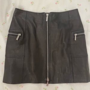 Jonathan Simkai Leather skirt
